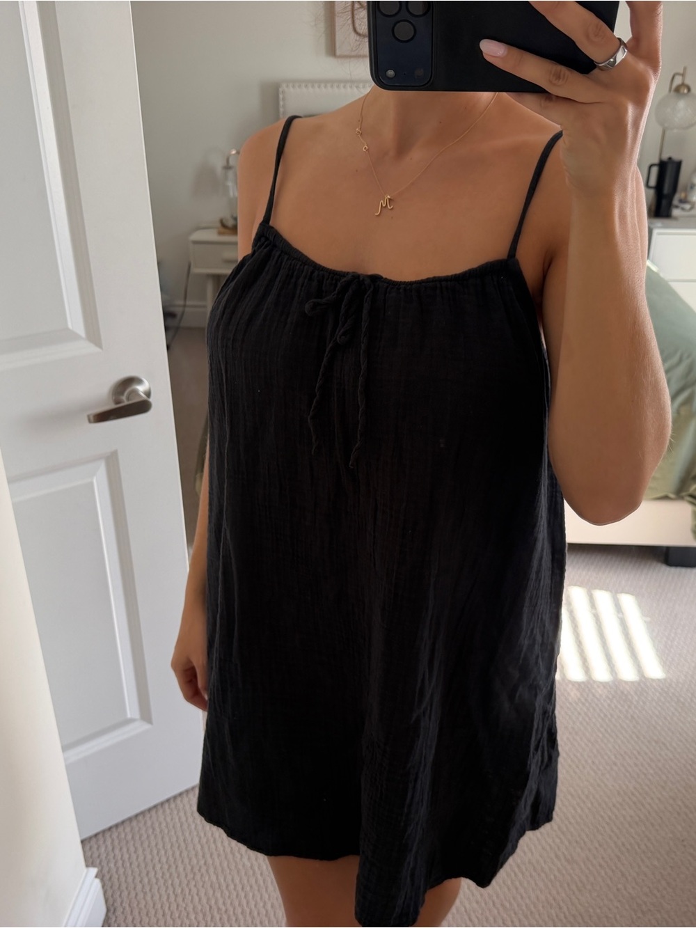 H&M Gauzey Cotton Mini Dress